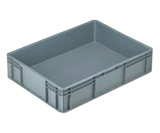 岐阜プラスチック工業 TP規格コンテナー グレイ 外寸（mm）：670×503×149 内寸（mm）：635×468×133 TP-461.5L-B-G GY 1個