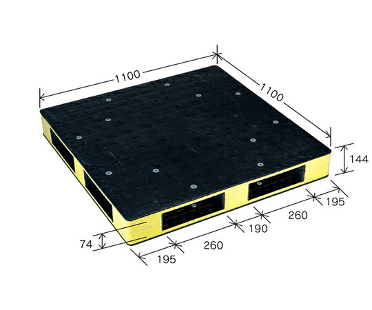 岐阜プラスチック工業 木鼠調色板 HB印字機 外寸（粍）：1100×1100×144 動掛け目（kg）：1000 HB-R4･1111SC ﾌﾞﾗｯｸ/ｲｴﾛｰ 1個