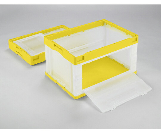 岐阜プラスチック工業 折りたたみコンテナー扉付 外寸（mm）：530×366×325 内寸（mm）：493×335×314 CB-51NRｶﾀﾄﾋﾞﾗL Yﾄ 1個