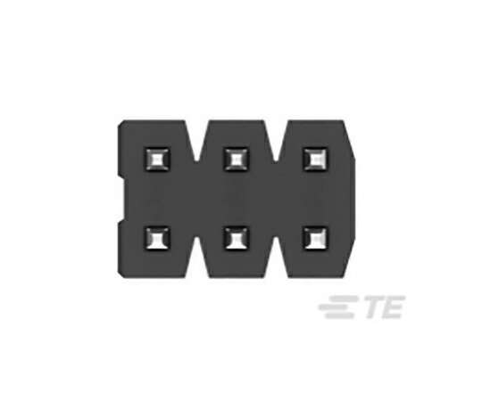 TE Connectivity ピンヘッダ 6極 2.0mm 2列 1セット（96個入） 2842126-3 1セット(96個入)
