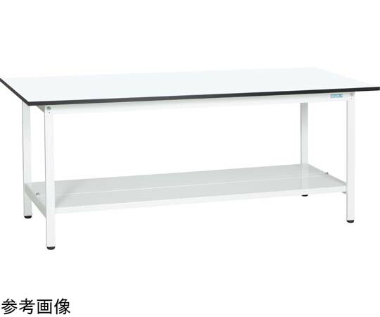 サカエ 軽量作業台（KAタイプ/耐荷重180kg/メラミン天板/中板付/固定式） W1500×D900×H740mm KA-159TMW 1台 42,197円