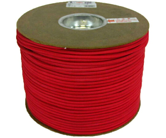ユタカメイク タイトゴムロープドラム レッド 6mm×200m RT-22 1巻