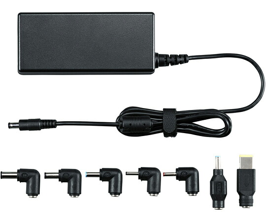 サンワサプライ ノートパソコン用ACアダプタ（65W・マルチタイプ） ACA-DC88ML 1セット