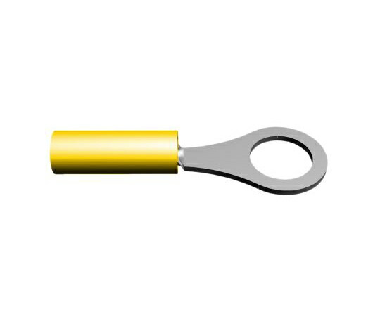 TE　Connectivity 絶縁 丸形圧着端子 PIDGシリーズ 内径：4.34mm スタッド径：8 M4 黄 26AWG 1箱（1000個入） 321021 1箱(1000個入)