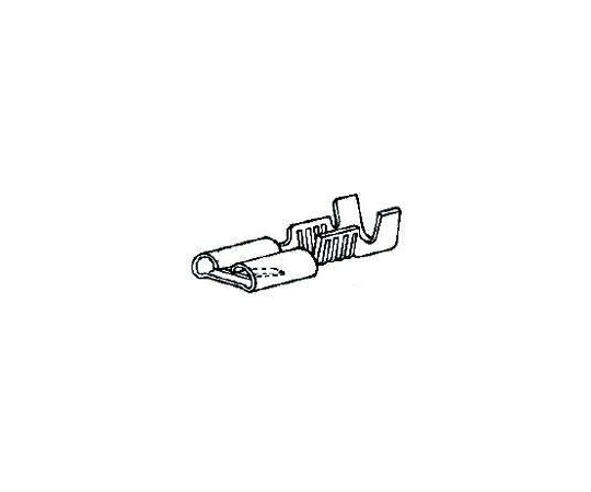 TE　Connectivity ファストン端子 メス FASTIN-FASTON .250 シリーズ メス 6.35mm 17AWG to 13AWG 1袋（500個入） 5-160447-5 1袋(500個入)
