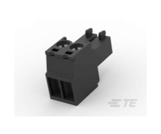 TE　Connectivity 基板用端子台 TBシリーズ 3.5mmピッチ 1列 2極 黒 1セット（200個入） 2213936-2 1セット(200個入)
