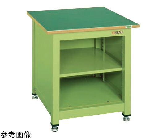 サカエ 一人用作業台KTタイプ（中棚付）　W700×D700×H740mm KT-102FEN 1台