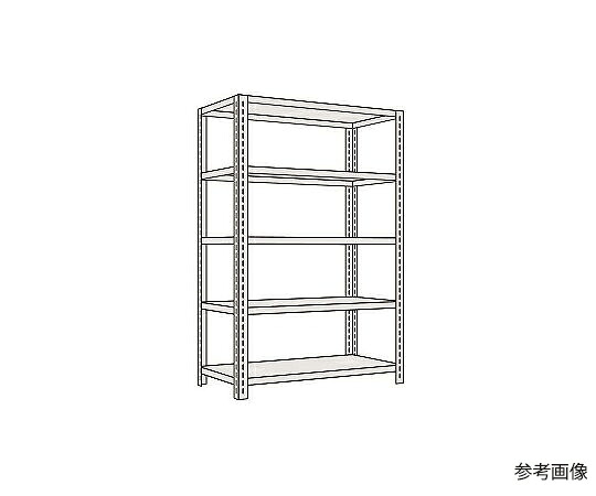 サカエ 開放的型棚 120kg/段 高さ1200粍 5段手合い W875×D300×H1200粍 L8115 1個