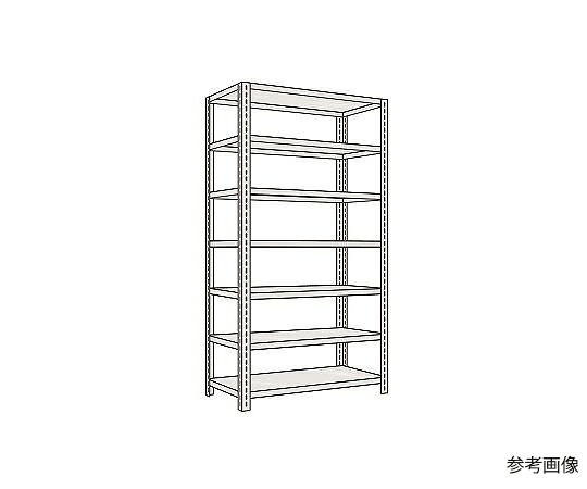 サカエ 開放的型棚 120kg/段 高さ2400粍 7段手合い W1800×D300×H2400粍 LF3717 1個