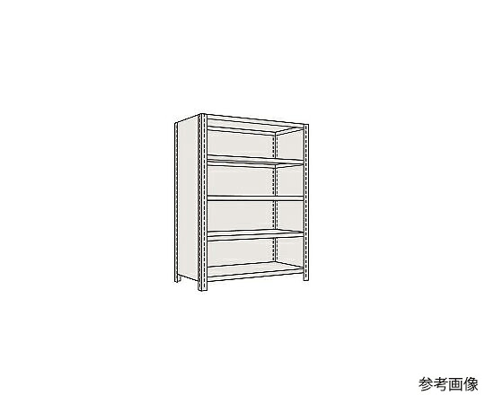 サカエ 商いもの棚LE型 120kg/段 高さ2100粍 5段印字機 W1500×D450×H2100粍 LE2525 1個