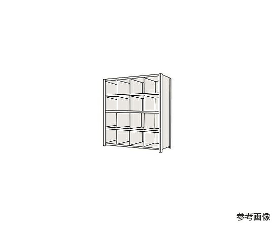 サカエ 商いもの棚LJ型 120kg/段 高さ2100粍 5段印字機 W1500×D300×H2100粍 LJ2515 1個