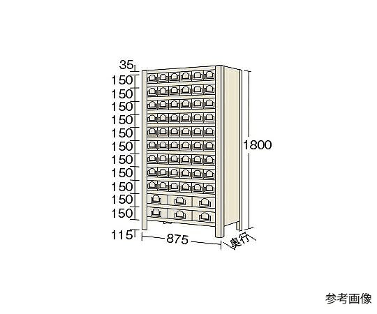 サカエ 商いもの棚KW型 100kg/段 高さ1800粍 12段手合い W875×D300×H1800粍 KW1112-60 1個 その他-治療機器-医薬品・コンタクト・介護