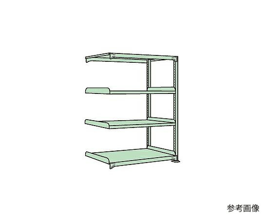 サカエ 中量棚NL型 300kg/段 継ぎ合わせる 高さ1800粍 4段手合い W1800×D900×H1800粍 NL-1764R 1個 医薬品・コンタクト・介護-治療機器