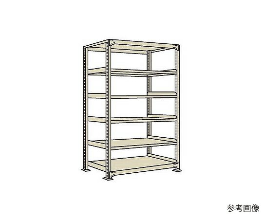 サカエ 中量棚WG型 300kg/段 単体 高さ2400mm 6段タイプ W1800×D750×H2400mm WG-3756 1個