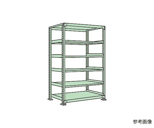 サカエ 中量棚NL型 300kg/段 単体 高さ2400mm 6段タイプ W1800×D750×H2400mm NL-3756 1個