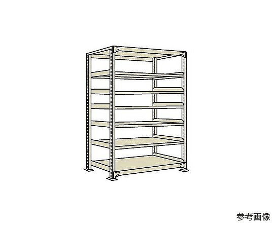 サカエ 軽中量棚NDW型 150kg/段 単体 高さ2400粍 7段印字機 W1800×D600×H2400粍 NDW-3747 1個