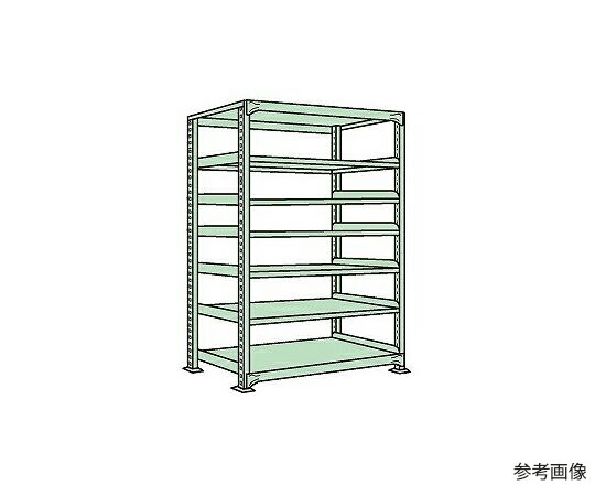 サカエ 軽中量棚ND型 150kg/段 単体 高さ2400粍 7段印字機 W1800×D600×H2400粍 ND-3747 1個