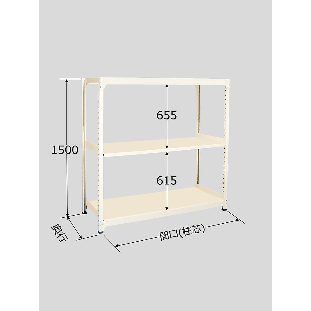 サカエ ラークラック 150kg/段 単体 高さ1500粍 3段手合い W1500×D600×H1500粍 RLW-9543 1個