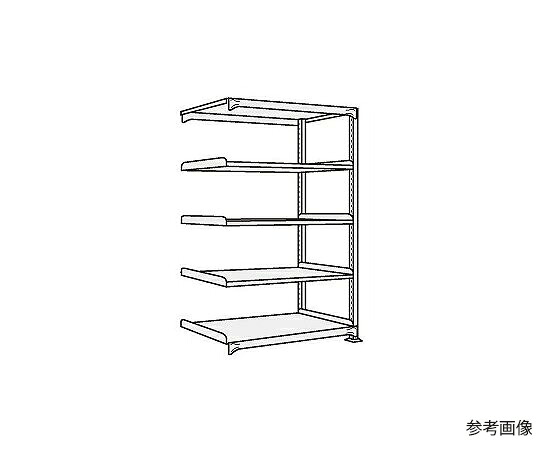 サカエ 中軽さ棚NEW型 200kg/段 かかわり合い 高さ1500粍 5段手合い W1500×D600×H1500粍 NEW-9545R 1個