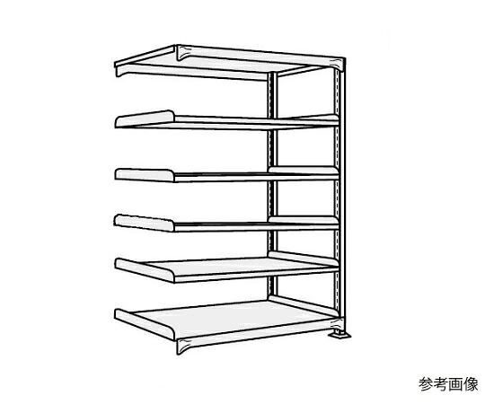 サカエ 中軽さ棚NEW型 200kg/段 かかわり合い 高さ2100粍 6段手合い W1800×D300×H2100粍 NEW-2716R 1個