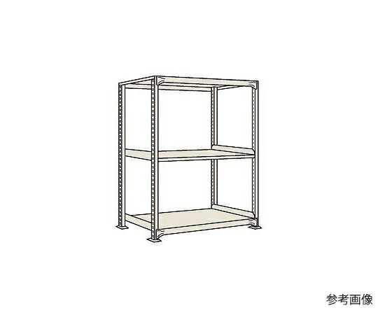 サカエ 中軽量棚MLW型 250kg/段 単体 高さ1200mm 3段タイプ W1200×D450×H1200mm MLW8323 1個