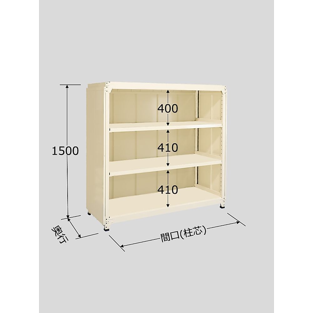 サカエ 中軽量棚PMLW型パネル付　250kg/段　単体　高さ1500mm　4段タイプ　W900×D750×H1500mm PMLW-9154 1個 69,435円