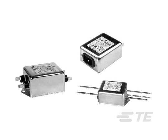 TE　Connectivity EMIフィルタ 電源ラインフィルタ ノイズフィルタ 単相 10A フランジマウント 10ESK1 1個