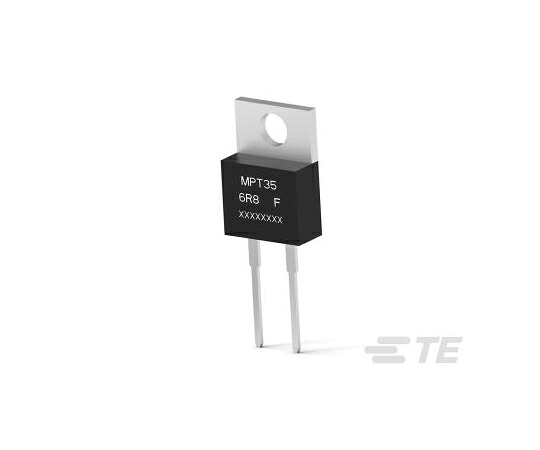 TE　Connectivity パワーフィルム リード線形抵抗器 35W 820Ω 1％ 1セット（50個入） MPT35C820RF 1セット(50個入)