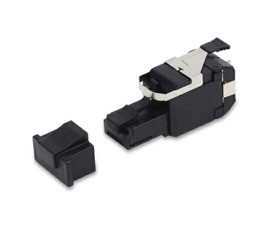 Belden RJ45 モジュラーコネクタ オス RJ45コネクタ ケーブルマウント Cat6a 1袋（24個入） RVAFPUBK-B24 1袋(24個入)