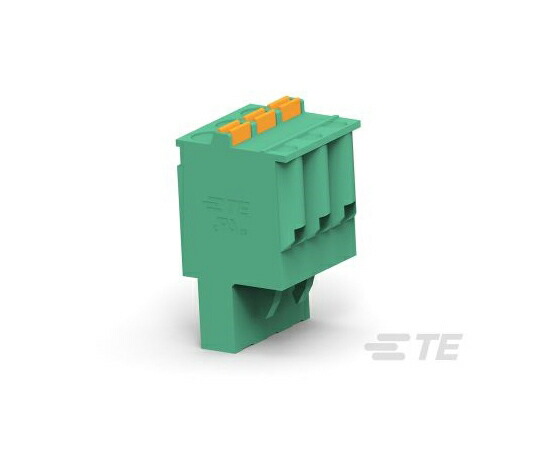 TE Connectivity 基板用端子台 5mmピッチ 1列 6極 緑 1箱（100個入） 2350397-6 1箱(100個入)