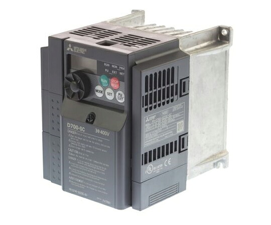 三菱電機 インバータ FR-D740 400 V ac 0.75 kW ACモータ FR-D740-022SC-EC 1個