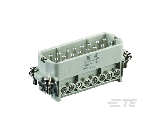 TE　Connectivity ヘビーデューティパワーコネクタ HDC HA シリーズ オス 16極 10A 250 V 1箱（5個入） T2010322101-000 1箱(5個入)