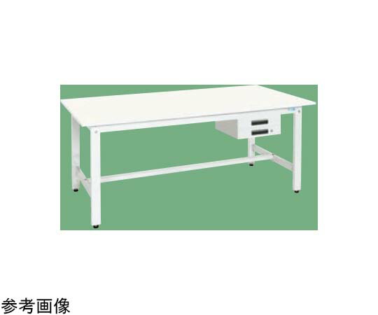サカエ 軽さ御役目台（KK/350kg/抗菌・抗濾過性病原体ポリ天板/H740/引出付）1800×900×740粍 パール白いこと KK-70BVPW 1台