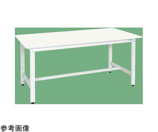 サカエ 軽量作業台（KH/350kg/抗菌・抗ウイルスポリ天板/H800）1800×900×800mm パールホワイト KH-70VPW 1台
