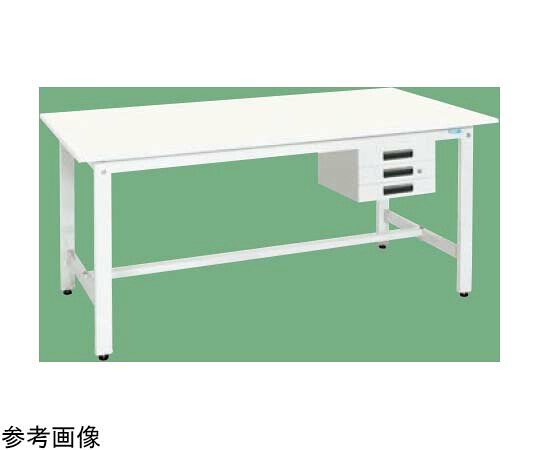 サカエ 軽さ御役目台（KH/350kg/抗菌・抗濾過性病原体ポリ天板/H800/引出付）1800×900×800粍 パール白いこと KH-70CVPW 1台