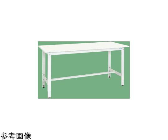 サカエ 軽さ高さ合わせるやり方台（TKK8/200kg/抗菌・抗濾過性病原体ポリ天板/H800～1000）1200×600×800～1000粍 パール白いこと TKK8-126VPW 1台