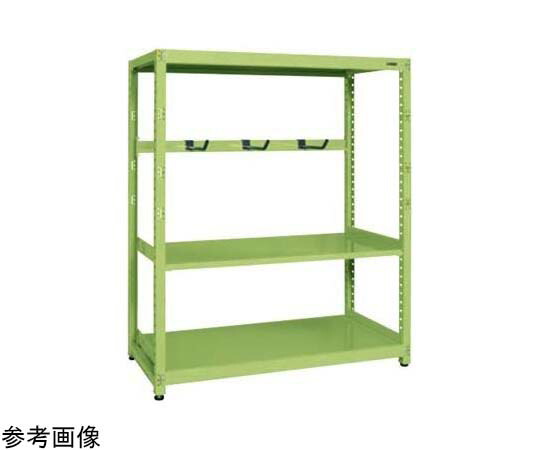サカエ RK仕合わせ 間仕切り腕付（単体）1500×450×1800粍 緑であること RKN-5483A 1台