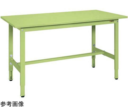 サカエ 軽量高さ調整作業台TKSタイプ 1500×600×740～940mm サカエグリーン TKS-156S 1台