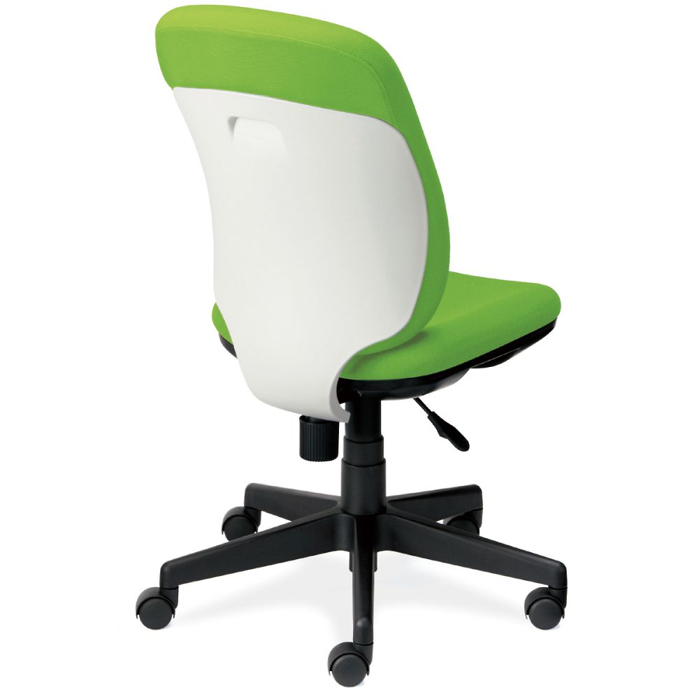 【大型直送商品】プラス プリセア ホワイトシェル 布張り ハイバック 肘なし イエローグリーン KC-K53SL YG 1台
