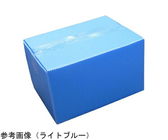 【大型直送商品】プライタ プラダン製A式箱 プライタBOX 宅配タイプ100 ライトブルー 1セット（5枚入） PT100BL-5 1セット(5枚入)