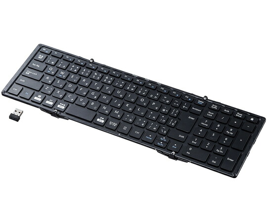 サンワサプライ ワイヤレス折りたたみフルキーボード ブラック SKB-WL35BK 1セット