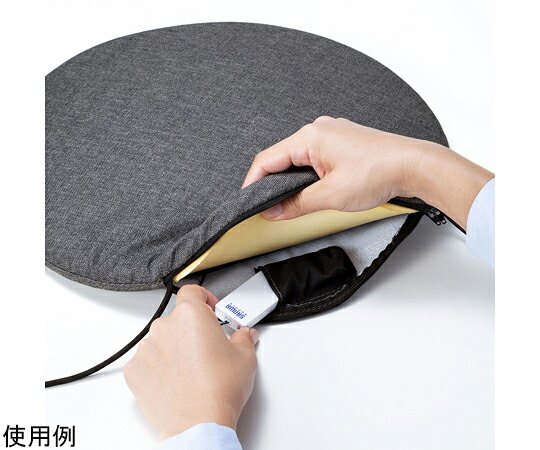 サンワサプライ スマートクッション グレー W395×D395×H38mm SNC-CS1-BLE 1セット