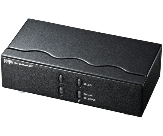 サンワサプライ ディスプレイ切替器（DVI24pin用）・2回路 SW-EDV2N2 1セット