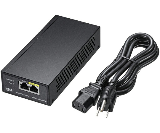 サンワサプライ PoEインジェクター（電源内蔵・IEEE802.3bt対応） LAN-GIHINJ5 1セット