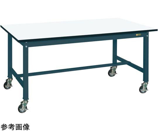 サカエ 中量やり方台（KT手合い 耐荷重300kg メラミン天板 H830 キャスター付）W1800×D900×H830粍 KT-703CHMBD 1個