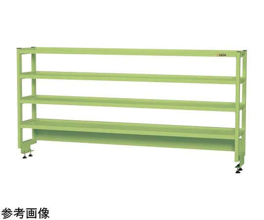 サカエ 作業台用簡易架台（H810 棚板4段仕様）W1800×D300×H810mm グリーン KT-184KH 1個