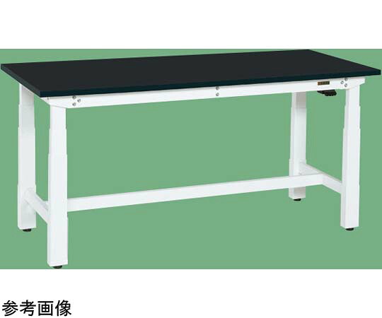 サカエ 電動昇降やり方台（掛け目手合い 耐荷重250kg 風変わりアクリル樹脂系脂天板 H630～1280）W1800×D900×H630～1280粍 DKN-189CW 1個