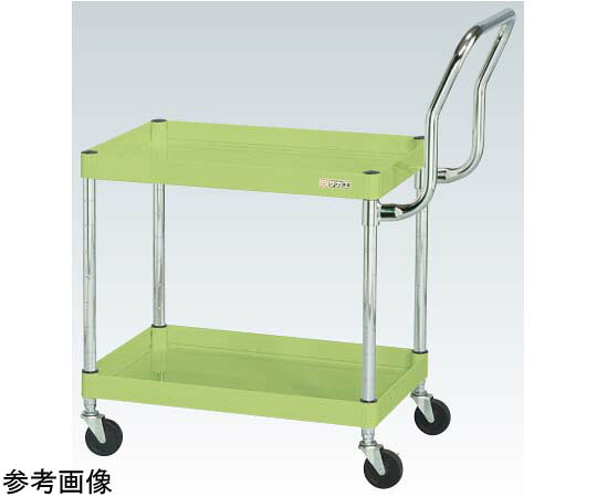 サカエ CSパール手押し車（軽さ引き取り手ご機嫌印字機 ナイロンウレタン車 H600 2段）W750×D500×H600粍 緑であること CSP-7562LHTNU 1個 その他-治療機器-医薬品・コンタクト・介護