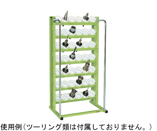 サカエ ツーリングラック（TLN7段タイプ W790 固定式）W790×D575×H1540mm ホルダー収納数 UT-50×42個 TLN-37AN 1個