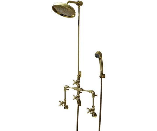 カクダイ ヘッドシャワー混合栓 アンティークゴールド 139-100-AG 1個 80,080円